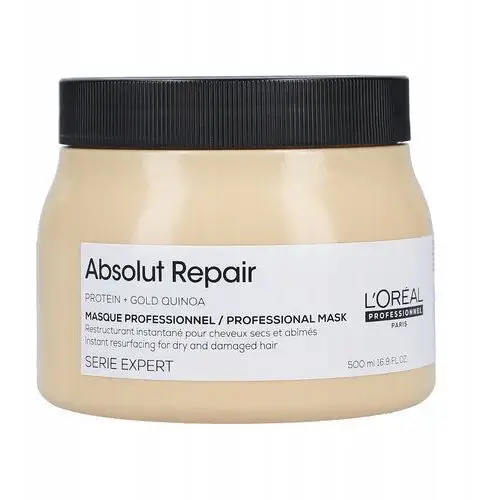 L'oreal Absolut Repair Gold Quinoa+Protein Złota maska regenerująca 500ml