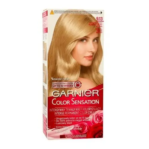 Color Sensation farba do włosów 9.13 Krystaliczny beżowy jasny blond - Garnier, kolor blond
