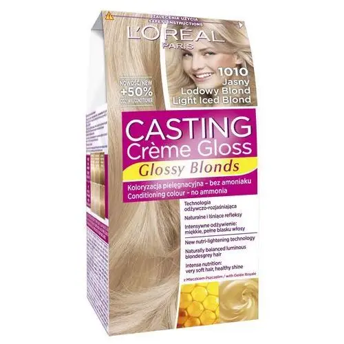 Loreal Farba do włosów l'oréal paris casting crème gloss 010 jasny lodowy blond