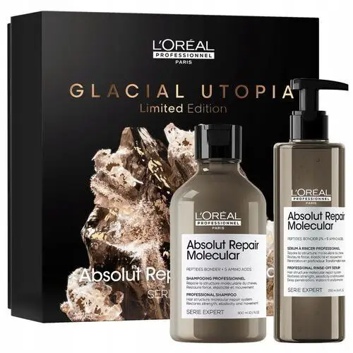 Loreal Glacial Utopia Absolut Repair Molecular zestaw zniszczone włosy