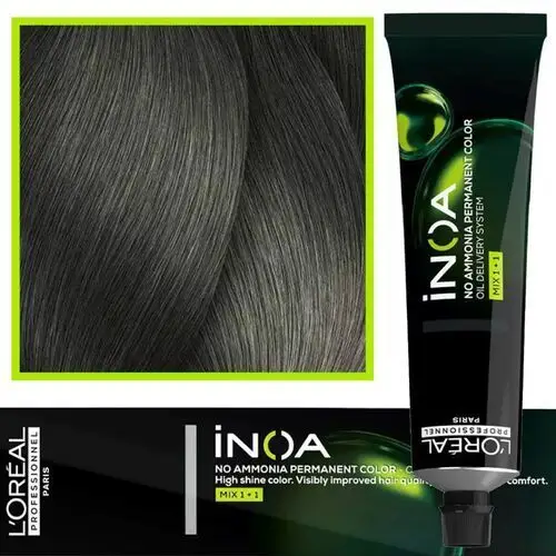 Loreal Inoa farba do włosów głęboki i trwały kolor dodatkowa ochrona włosa 60 ml 7.17 Blond Popielato - Metaliczny