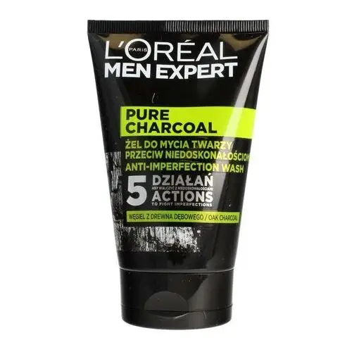L'oreal men expert pure power charcoal, 100 ml. żel do mycia twarzy z węglem aktywnym Loreal