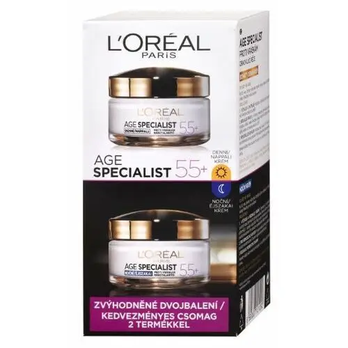 L'oréal paris age specialist 55+ krem przeciwzmarszczkowy na dzień i na noc 2 x 50 ml L´oréal