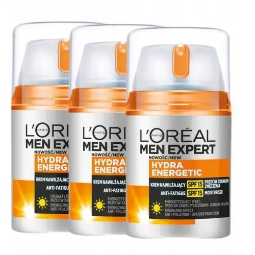 Loreal Men Expert krem nawilżający przeciw oznakom zmęczenia z Spf 15 x3