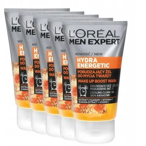 Loreal Men Expert pobudzający żel do twarzy 100 ml x5