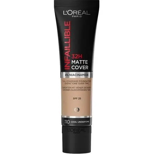 L'oréal paris 24h matte cover infallible podkład dla kobiet 30ml (110 rose vanilla)