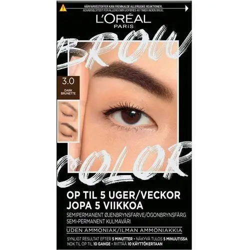L'oréal paris brow color semi-permanent eyebrow color 3.0 dark br