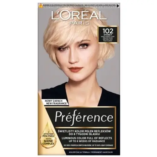 L'oréal paris Farba do włosów 102 bardzo jasny blond perłowy