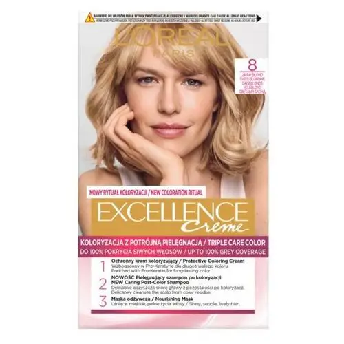 Farba do włosów 8 jasny blond L'oréal paris