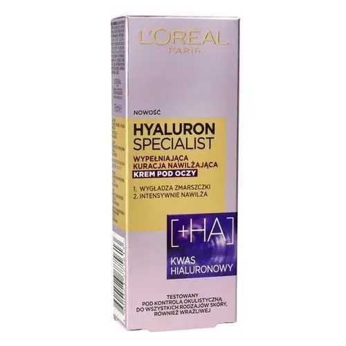 Paris hyaluron specialist krem pod oczy wypełniająca kuracja nawilżająca 15ml L'oreal