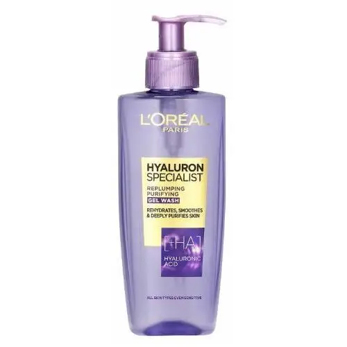 L´Oréal Paris Hyaluron Specialist Replumping Purifying Gel Wash żel oczyszczający 200 ml dla kobiet