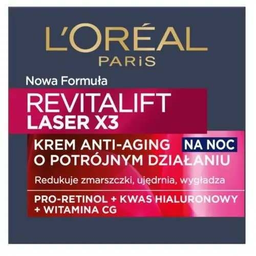 Krem anti-aging o potrójnym działaniu na noc 50 ml L'Oréal Paris,95
