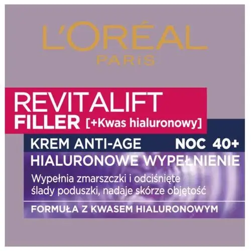 L'oréal paris Krem do twarzy z kwasem hialuronowym na noc 50 ml