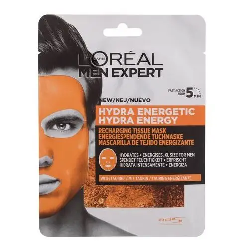 L´Oréal Paris Men Expert Hydra Energetic maseczka do twarzy 1 szt dla mężczyzn