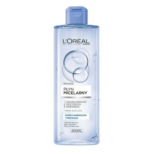 L'oréal paris Płyn micelarny skóra normalna i mieszana 400 ml