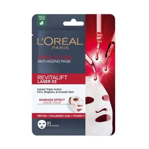Przeciwzmarszczkowa maska w płachcie o potrójnym działaniu L'Oréal Paris,33