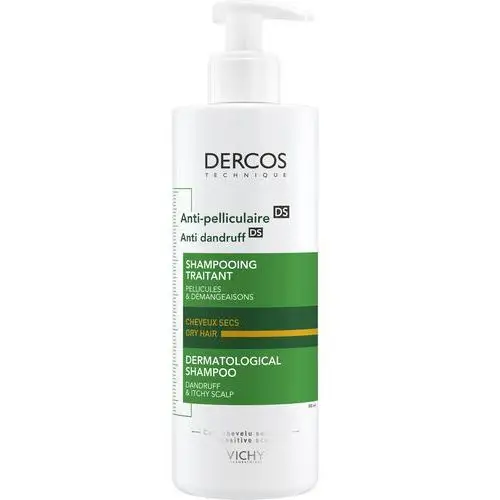 VICHY DERCOS Szampon przeciwłupieżowy włosy suche, 390ml