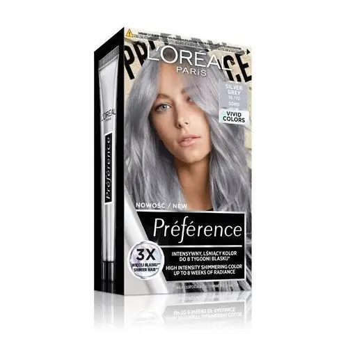 Preference vivid colors farba do włosów nr 10.112 silver grey (soho) 1op. Loreal