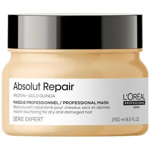 Absolut repair gold quinoa + protein maska ​​do włosów zniszczonych new 250 ml L'oréal professionnel