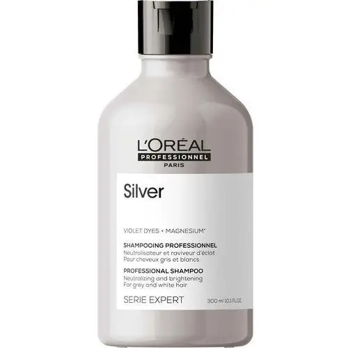 Loreal professionnel Loreal silver, szampon do włosów rozjaśnionych lub siwych, 300ml