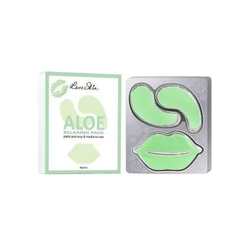 Aloe relaxing pack, 5szt. - maseczka na usta/płatki pod oczy Love skin