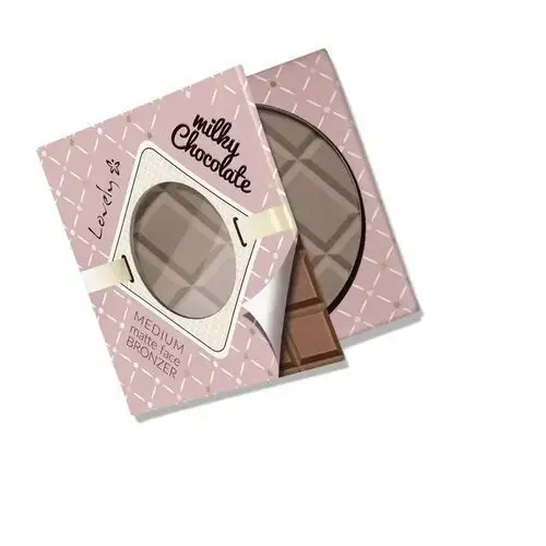 Lovely milky chocolate medium matte face bronzer czekoladowy matowy bronzer do twarzy i ciała 9g