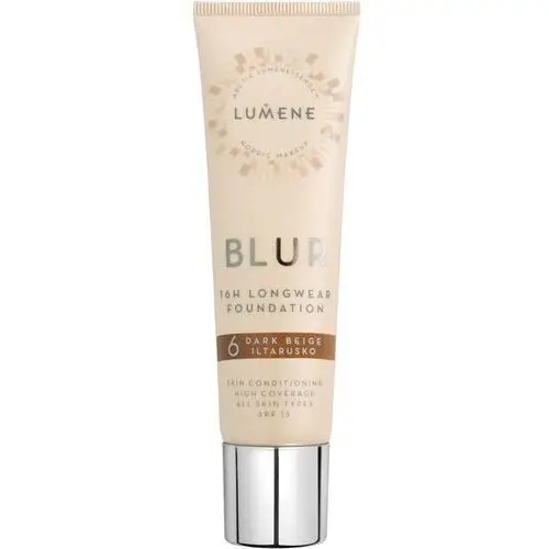 Blur 16h longwear foundation spf 15 6 dark beige Lumene