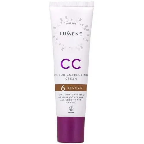 Cc color correcting cream spf 20 6 bronze Lumene