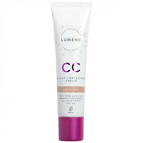 Lumene, Color Correcting Cream, krem CC do twarzy 7w1 4 Medium, SPF 20, 30 ml