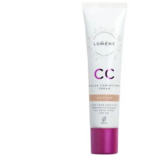 Lumene, Color Correcting Cream, krem CC do twarzy 7w1 4 Medium, SPF 20, 30 ml