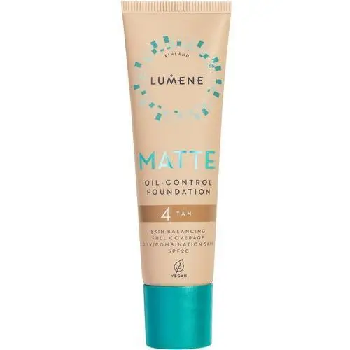 Matte oil-control foundation spf20 4 tan Lumene