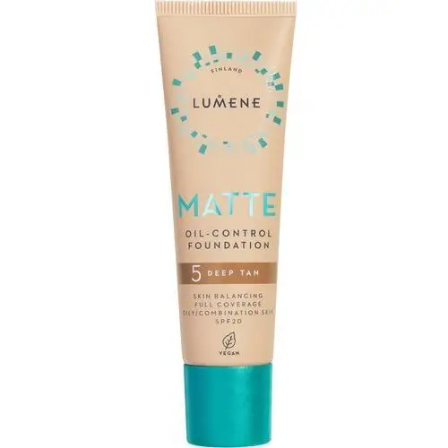 Lumene matte oil-control foundation spf20 5 deep tan