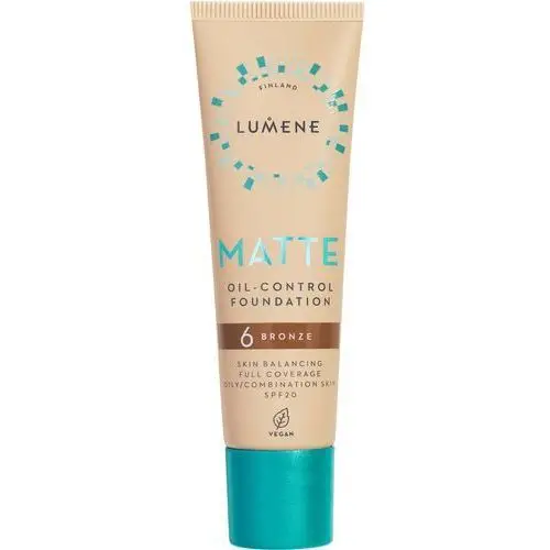 Lumene matte oil-control foundation spf20 6 bronze