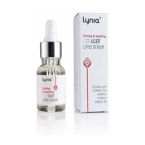 Lynia - ujędrniająco-łagodzące serum lipidowe z witaminami a,c,e i f, 15ml