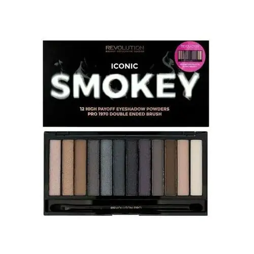 Makeup revolution Palety do makijażu oczu iconic smokey eyeshadow palette