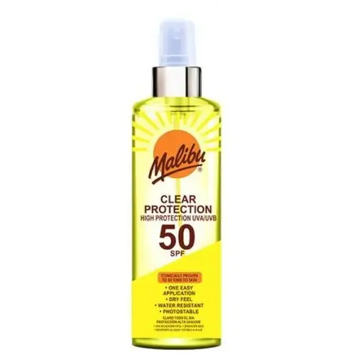 Malibu clear all day protection spf50 spray przeciwsłoneczny 250 ml