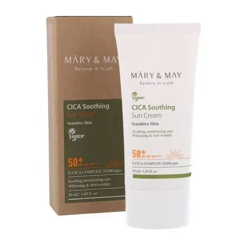 Mary&may cica soothing sun cream spf50+ pa++++ 50ml