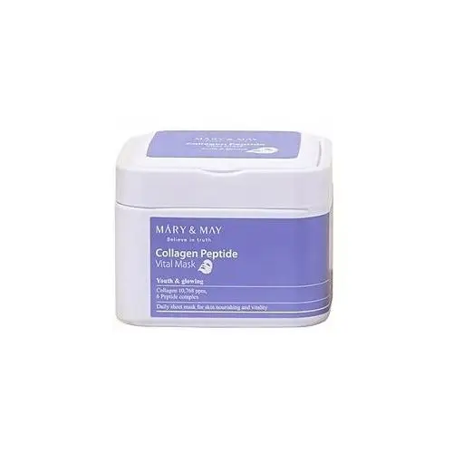 Maseczka w płacie do twarzy Mary&may Collagen Peptide Vital Mask 30sztuk