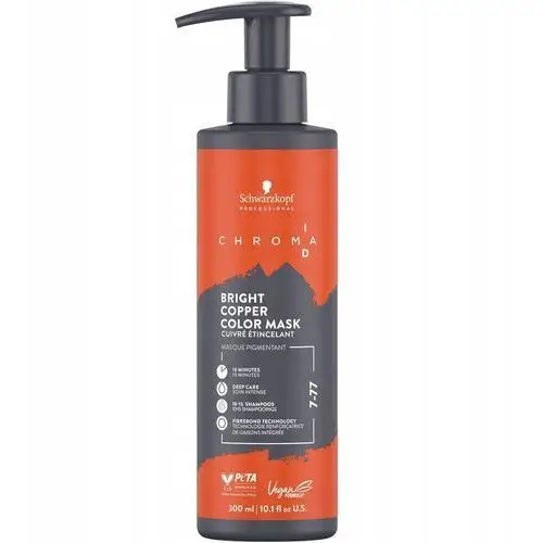 Maska Koloryzująca do włosów Schwarzkopf Chroma ID 7-77 300ml Bright Copper