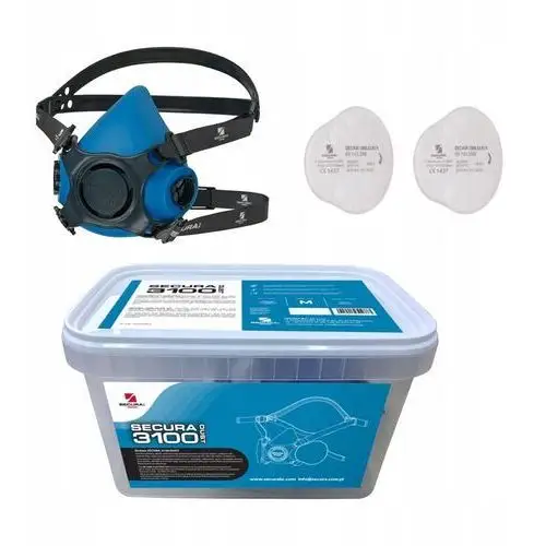 Maska Zestaw Secura 3100 Dust przeciwpyłowa pył P3