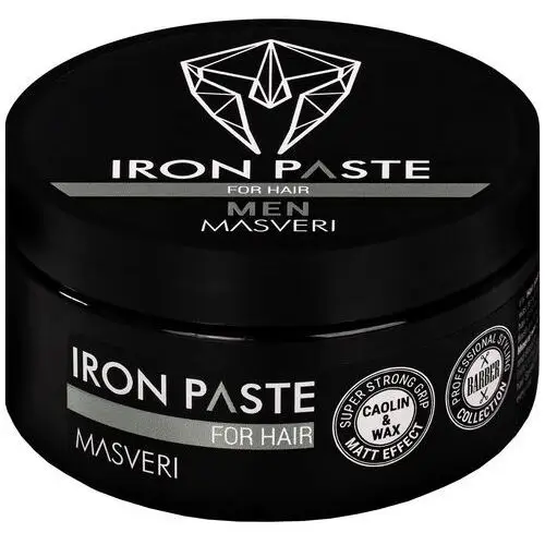 Masveri iron paste for hair - bardzo mocna, matowa pasta do włosów krótkich i średnich, 100ml