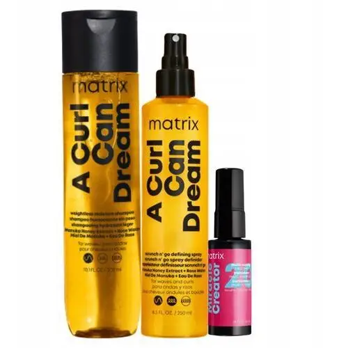 Matrix A Curl Can Dream Szampon do włosów falowanych, Spray do fal 250ml