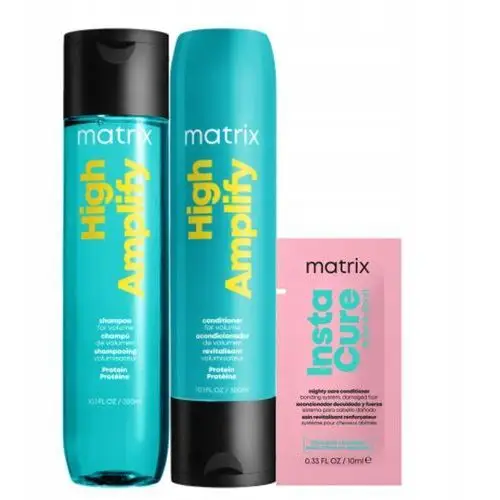 Matrix High Amplify szampon, odżywka tusz Maybelline