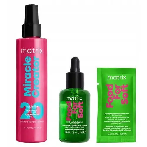 Matrix Miracle spray 20w1, Food For Soft olejek do włosów suchych