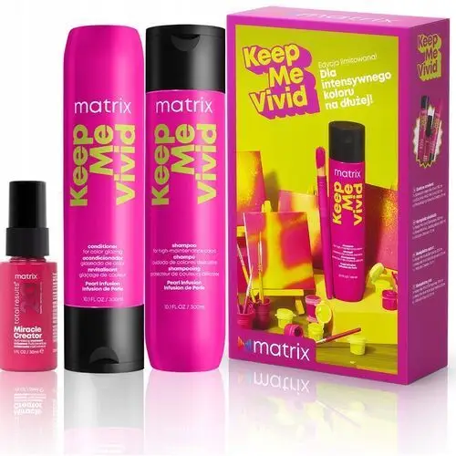 Matrix Zestaw Keep Me Vivid Szampon do włosów, Odżywka