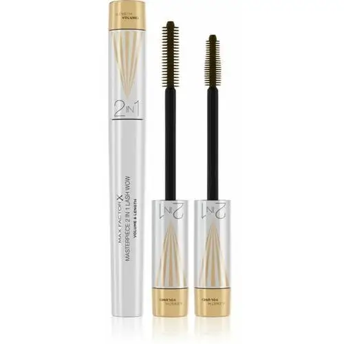 Max Factor Masterpiece Lash Wow tusz do rzęs zwiększający objętość, wydłużający i podkręcający ze szczoteczką 2 w 1 odcień Black Brown 7 ml