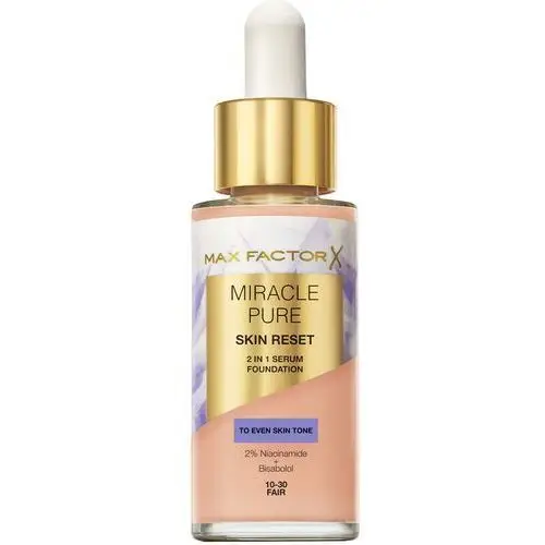 Max Factor Miracle Pure 2in1 Skin Reset Serum Foundation 10-30 Fa