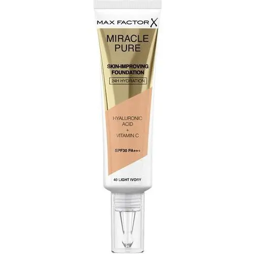 Max Factor Miracle Pure Skin-Improving Foundation SPF30 podkład 30 ml dla kobiet 40 Light Ivory