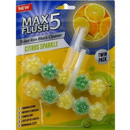 Max Flush 5 Citrus WC block 2 x 45g