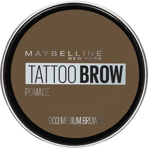 Maybelline Brow Tattoo Lasting Color Pomade regulacja brwi 4 g dla kobiet 03 Medium Brown